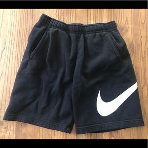Black Men’s Nike Shorts with white Nike logo